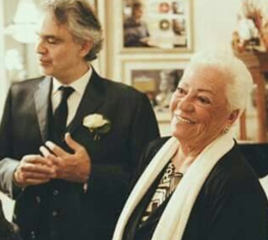 Edi Bocelli With Son Andrea Bocelli At An Event